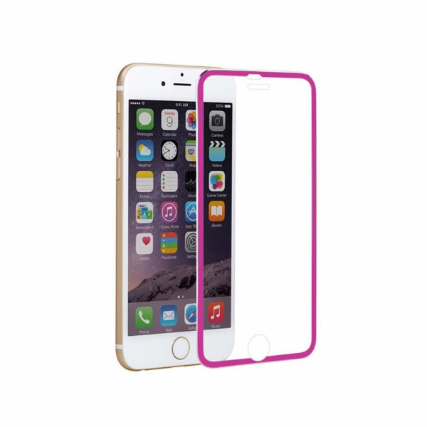 HuTechs skærmbeskytter (aluminiumsramme) - iPhone 6/6S Rosa