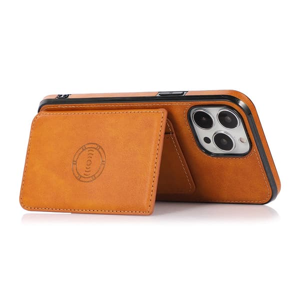 Praktiskt Skal med Kortfack - iPhone 14 Pro Röd
