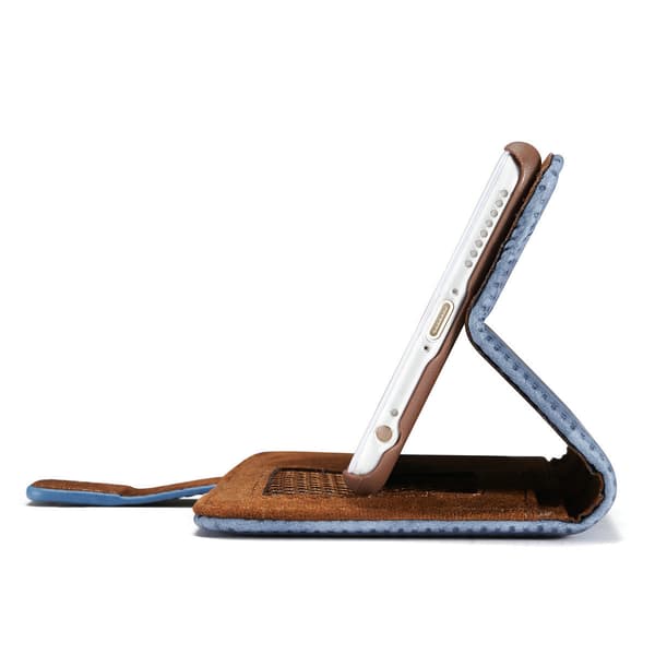 iPhone 6/6S Plus - Smart Fodral i "Old Look" (PU-Läder) Brun