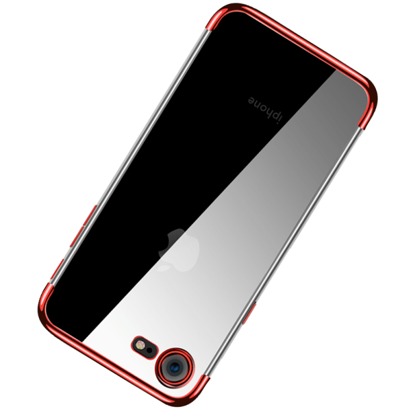 Elegant Exklusivt Skyddande Silikonskal för iPhone 8 (MAX SKYDD) Silver