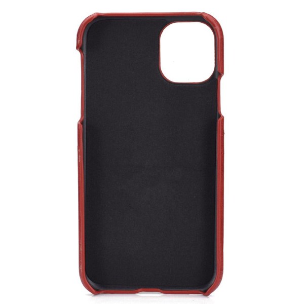Stilfuldt glat cover med kortrum - iPhone 12 Röd