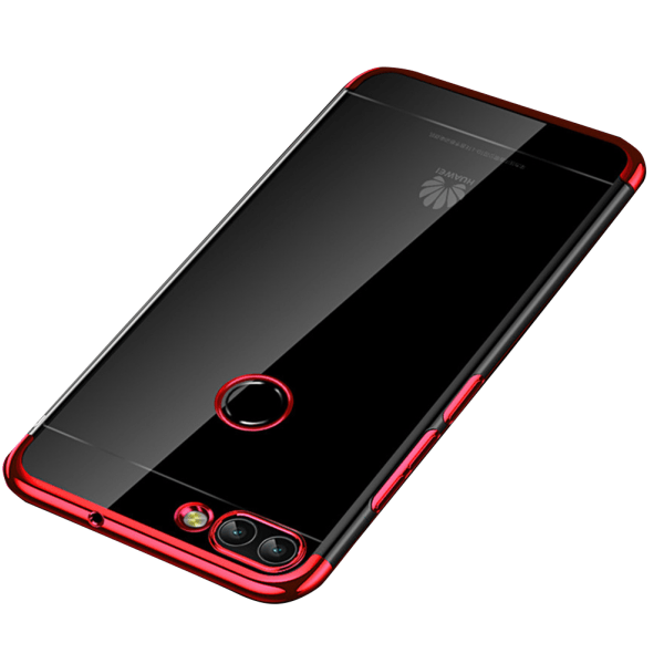 Stilig Floveme silikondeksel - Huawei P Smart 2018 Röd