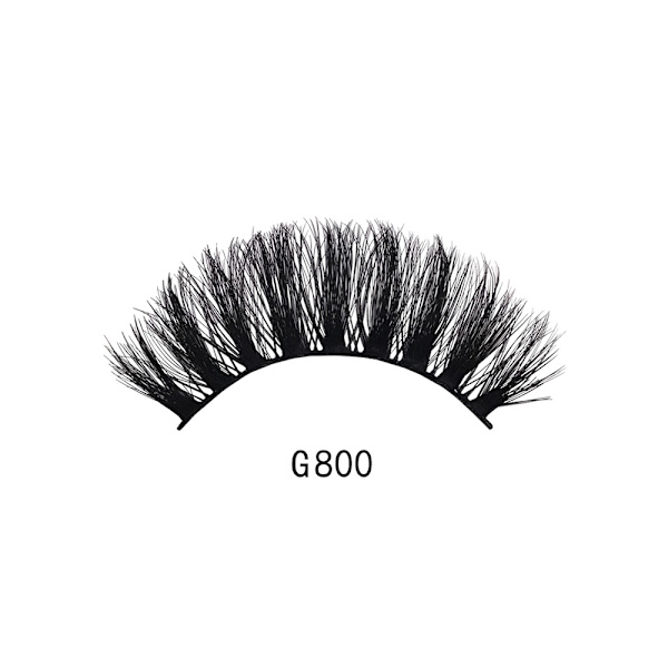 Falske øjenvipper i 3D Mink hår (5 par) fra Kabuki-Minerals G802
