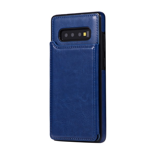 Etui med kortholder - Samsung Galaxy S10 Plus Röd