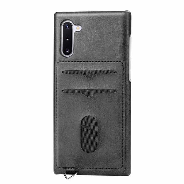 Samsung Galaxy Note10 - Effektfullt Skal med Korthållare Ljusbrun