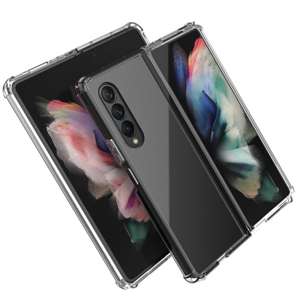 Skyddande Silikonskal - Samsung Galaxy Z Fold 3 Genomskinlig