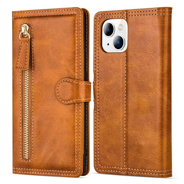 iPhone 13 - Plånboksfodral med 5 Kortplatser & Myntfack Svart