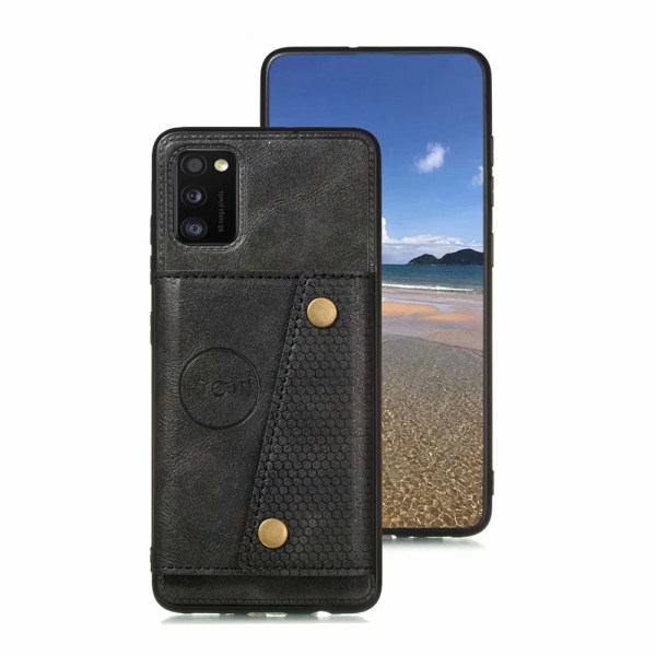 Samsung Galaxy A41 - Gennemtænkt cover med kortrum Svart