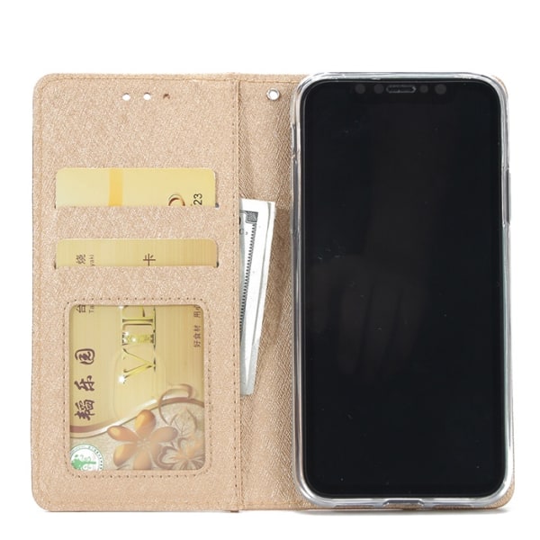 NKOBEES Smarta Plånboksfodral till iPhone X/XS Svart