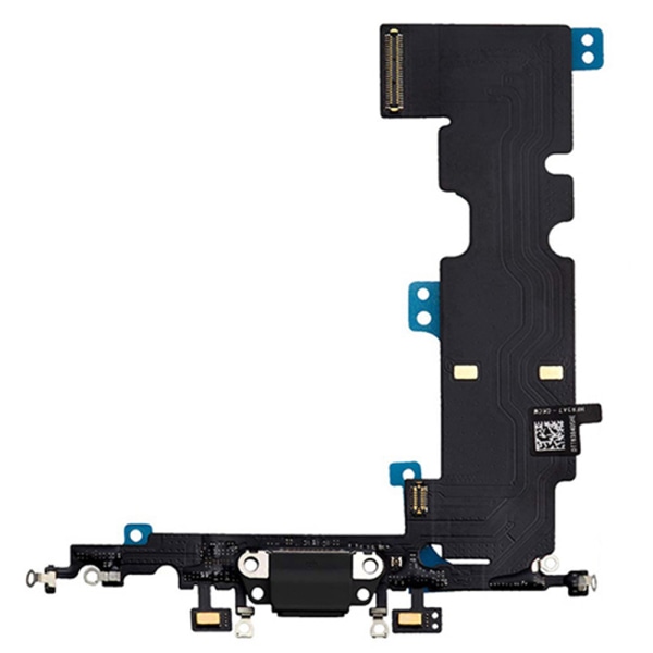 iPhone 8 PLUS - Reservedel for ladeport av høy kvalitet Svart