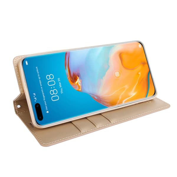 Huawei P40 Pro - Smidigt Plånboksfodral Lila
