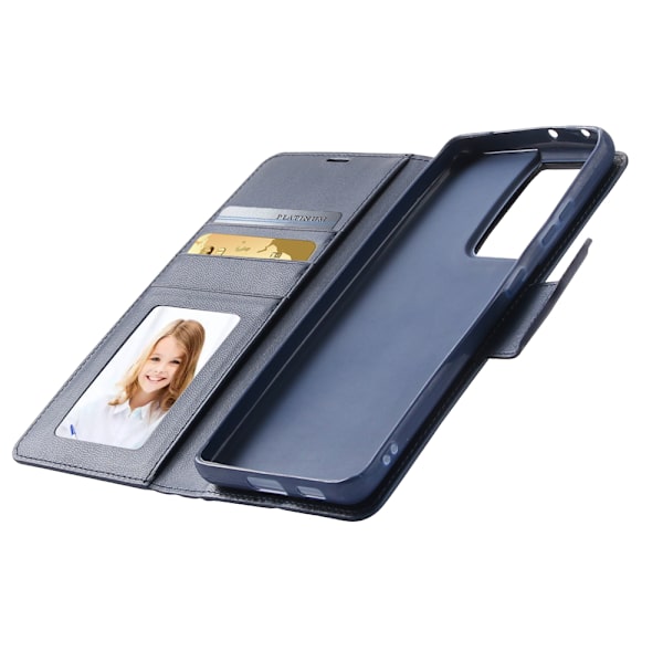 Smooth Wallet Case (Hanman) - Samsung Galaxy S21 Ultra Marinblå