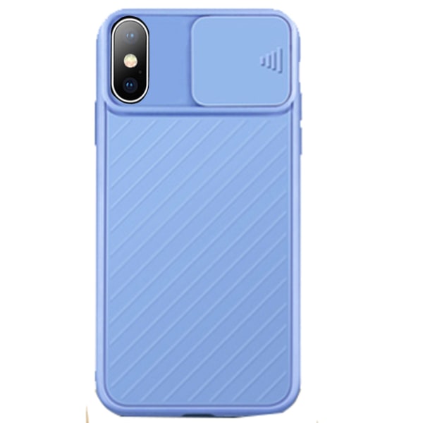 Kraftig solid deksel - iPhone XS MAX Ljusblå