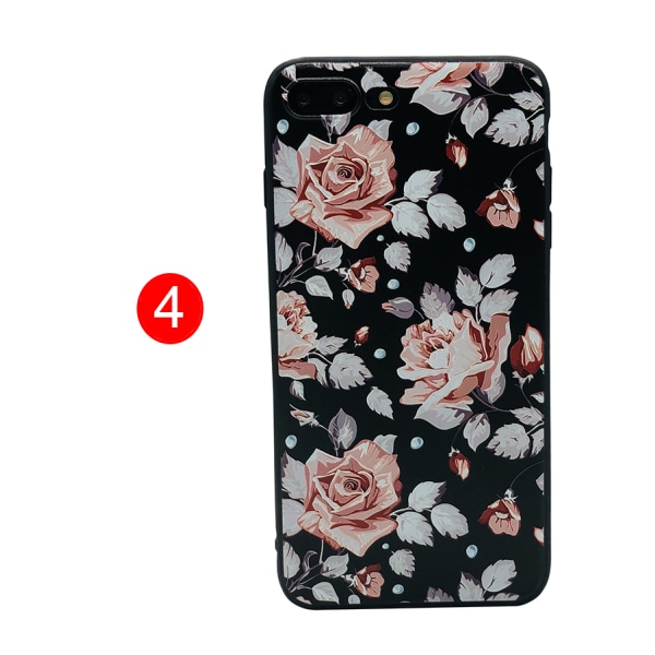 LEMAN-deksel med blomstermotiv - iPhone SE 2020 2