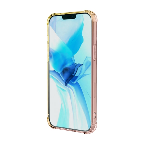 Stilsäkert GRADIENT Silikonskal - iPhone 14 Svart/Guld