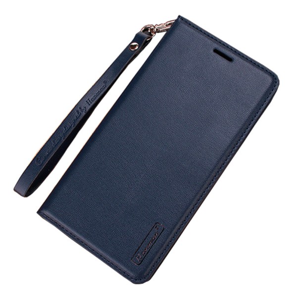 Käytännöllinen Hanman Wallet -kotelo - Samsung Galaxy Note10+ Mörkblå