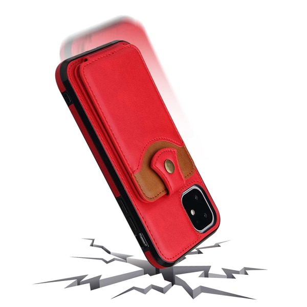 Kotelo korttipaikalla - iPhone 12 Röd