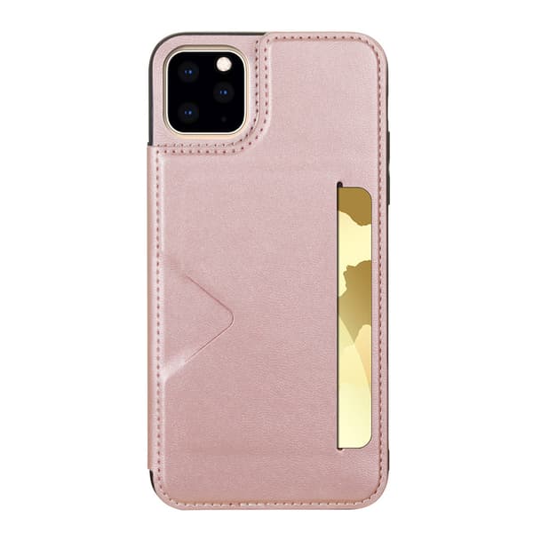 Praktisk etui med kortholder - iPhone 14 Pro Brun