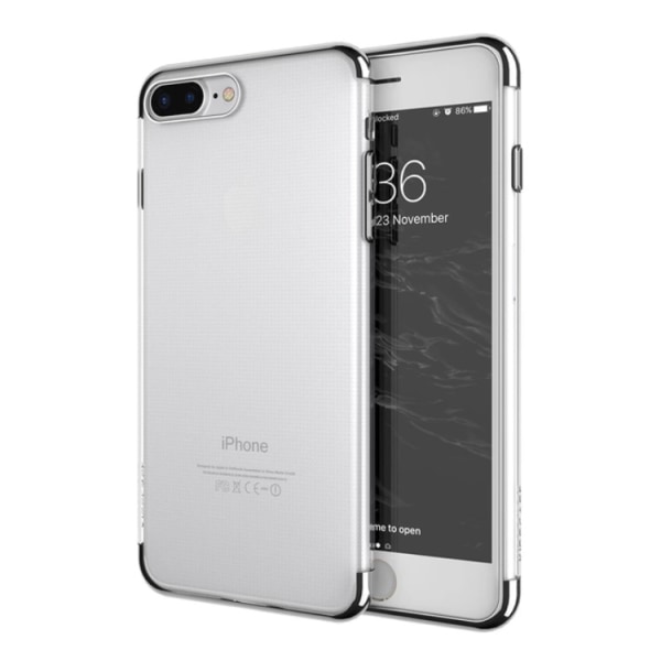 iPhone 7 PLUS - Tyylikäs eksklusiivinen silikonikuori FLOVEME Svart