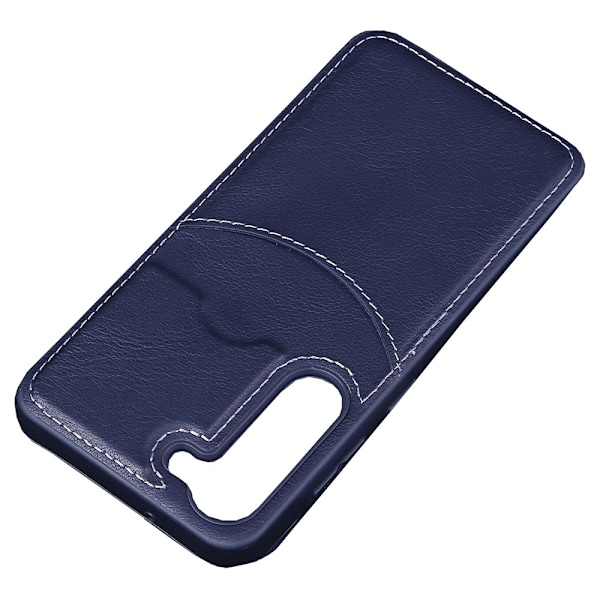 Samsung Galaxy S23 - Elegant Skal med Kortförvaring Blå