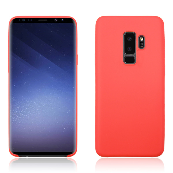 Elegant silikondeksel til Samsung Galaxy S9 (matt finish) Röd