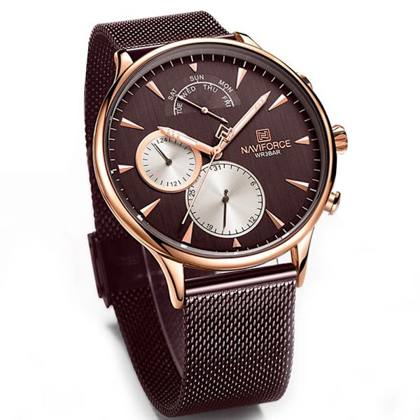 Stilsäker NaviForce Herrklocka Svart/Silver