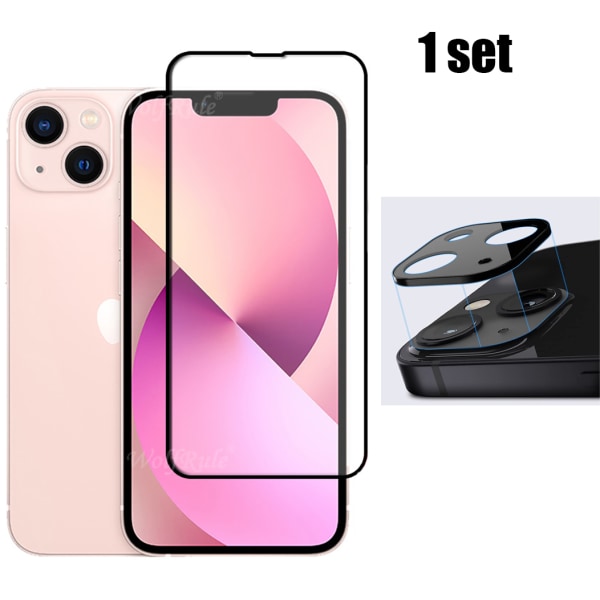 3-PACK Skærmbeskytter + Kameralinsebeskytter 2,5D HD 0,3mm iPhone 14 Plus Transparent