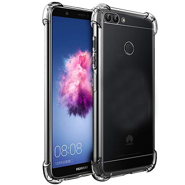 Stötdämpande Silikonskal - Huawei P Smart 2018 Transparent/Genomskinlig