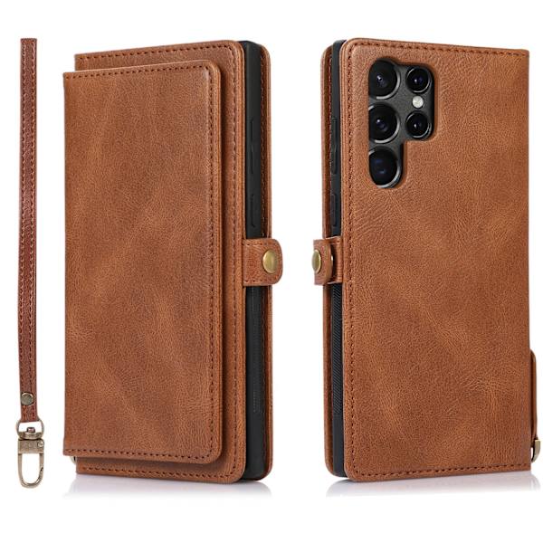 Samsung Galaxy S23 Ultra - Plånboksfodral med Smartfunktion Mörkblå