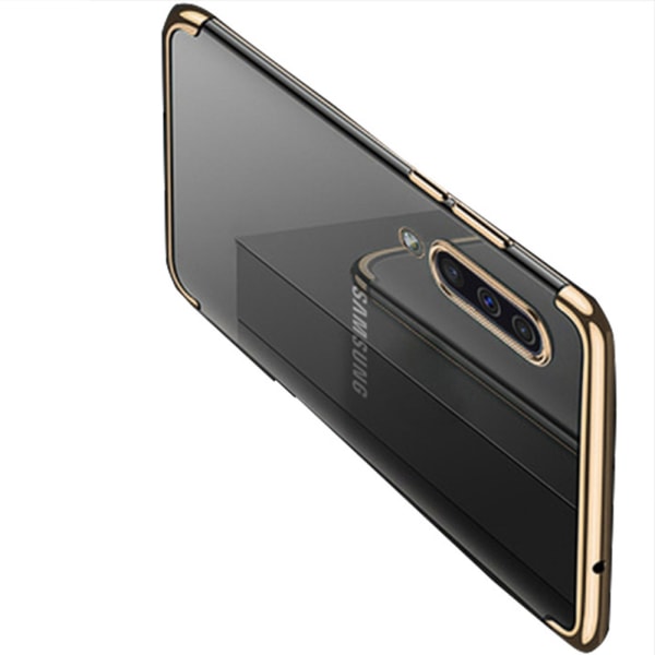 Samsung Galaxy A70 - Eksklusivt Floveme silikondeksel Guld