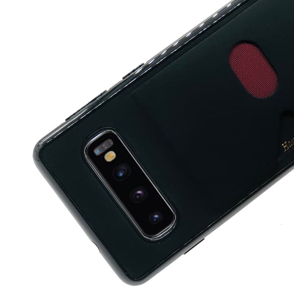 Samsung Galaxy S10+ - Stötdämpande Exklusivt Skal med Kortfack Grå Grå