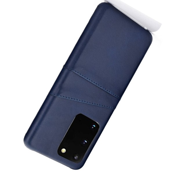 Gennemtænkt cover med kortholder - Samsung Galaxy S20 Brun