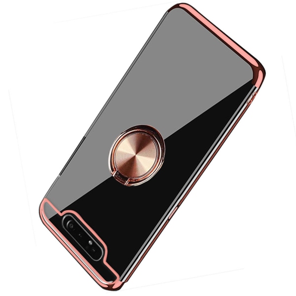 Huomaavainen kansi sormustelineellä - Samsung Galaxy A80 Röd