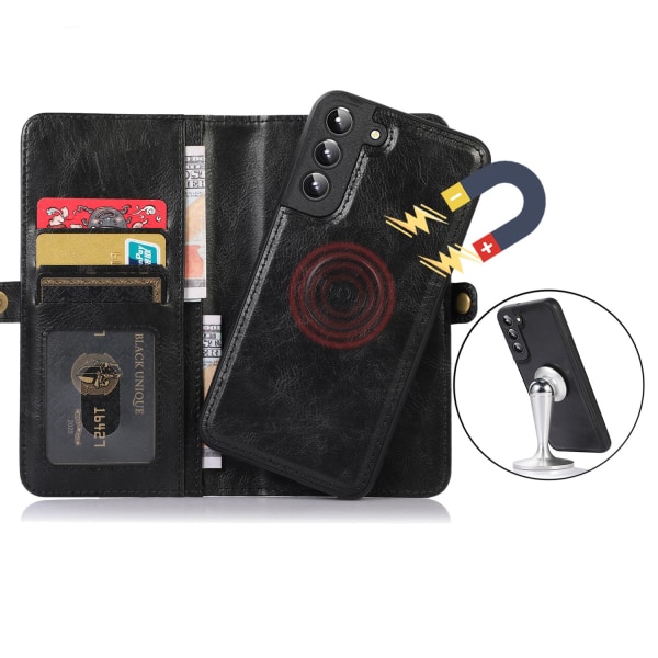 Smooth Wallet Case - Samsung Galaxy S22 Svart