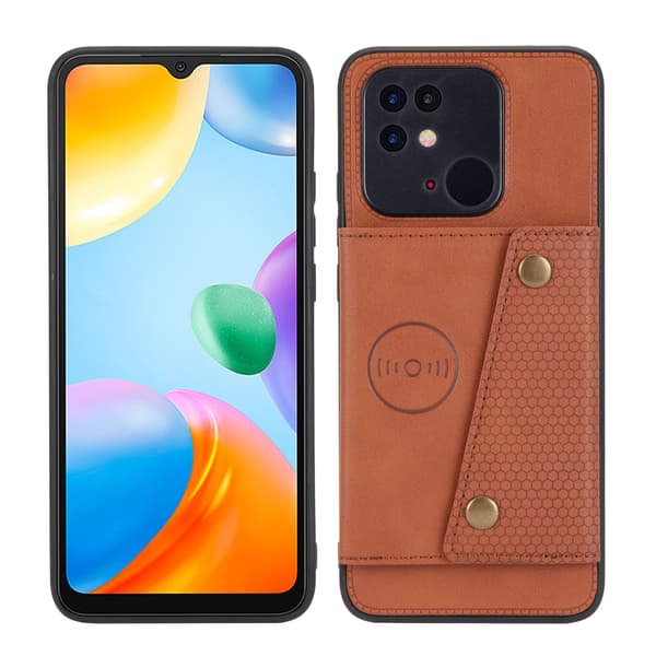 Smidigt Skal med Kortfack - Xiaomi Redmi 10C Grå