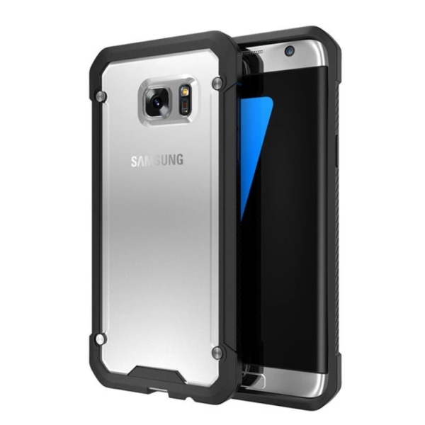 Samsung Galaxy S7 Edge - NANO-HYBRIDI-iskuja vaimentava kotelo Svart/Silver