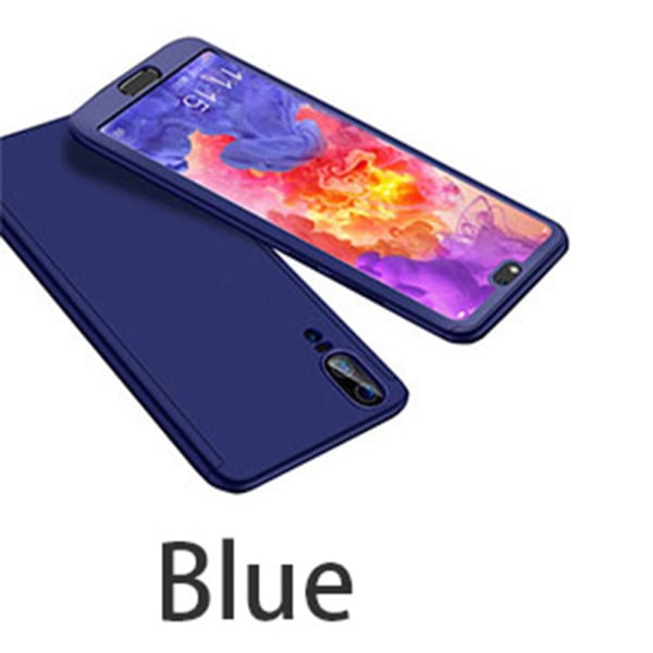 Beskyttende stilig dobbeltskall (FLOVEME) - Huawei P20 Blå