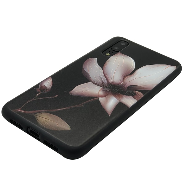 LEMAN cover med blomstermotiv til Huawei P20 Pro 1