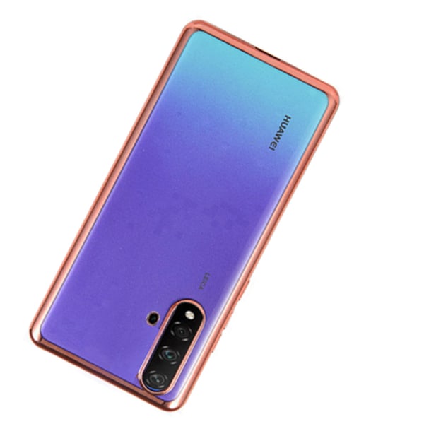 Huawei Nova 5T - Stötdämpande Silikonskal Roséguld