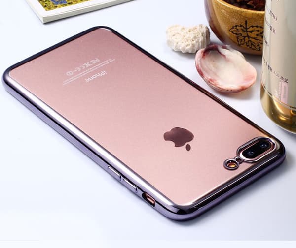 Elegant Exklusivt Smart Silikonskal till iPhone 8 (MAX SKYDD) Silver/Grå