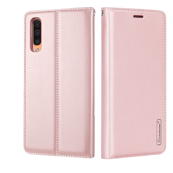 Samsung Galaxy A50 - Robust, beskyttende lommebokdeksel (Hanman) Rosa