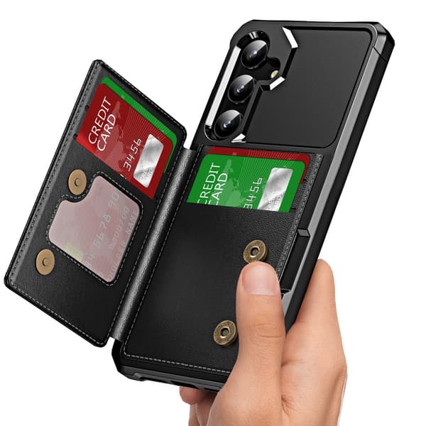 Samsung Galaxy S24 Plus Mobilfodral - Rymmer 4 Kort och Har Kickstand
