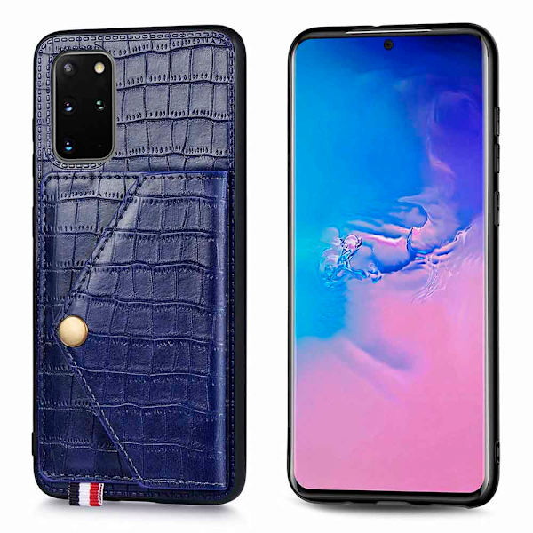 Robust Skal med Korth�llare - Samsung Galaxy S20 Plus Blå