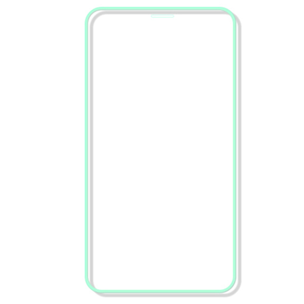 iPhone 13 mini Skärmskydd Självlysande Ram 9H 0,3mm Självlysande