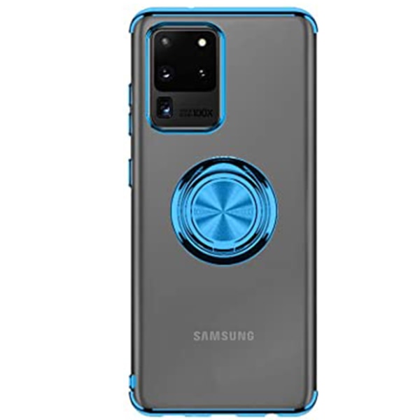 Samsung Galaxy S20 Ultra - Skyddsskal med Ringh�llare Röd