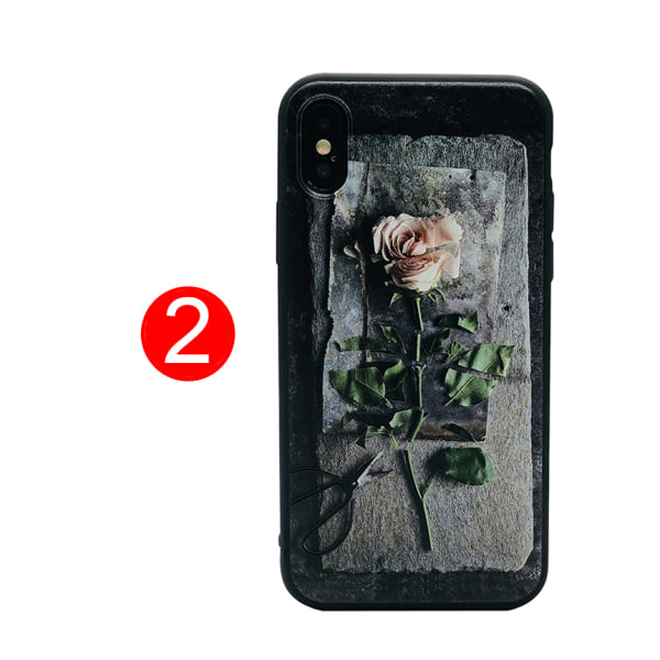 iPhone X/XS - Beskyttende blomsteretui 2