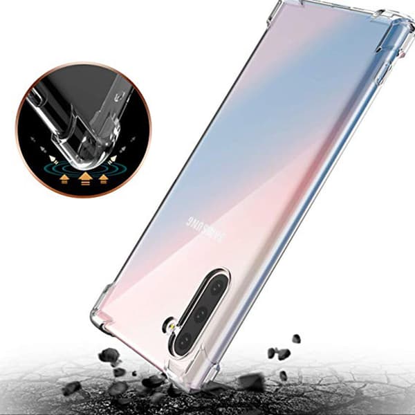 Skyddande FLOVEME Silikonskal - Samsung Galaxy Note10 Transparent