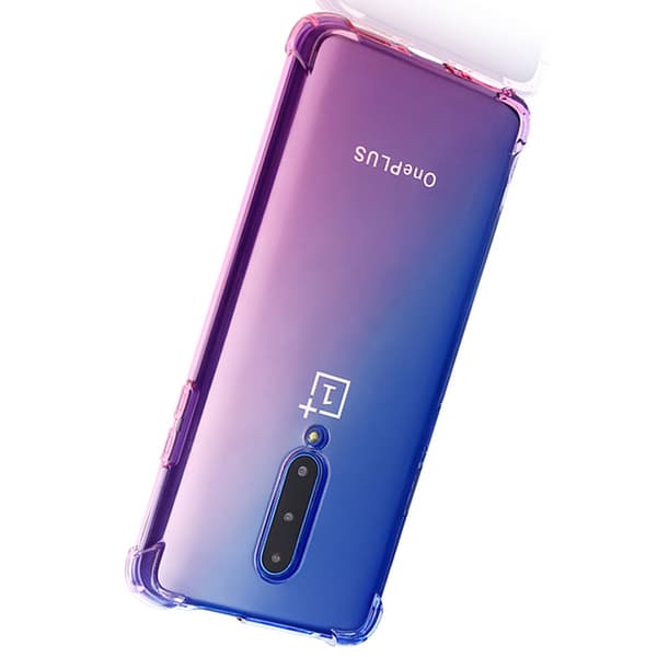 Stilsäkert Skyddsskal FLOVEME - OnePlus 7 Pro Svart/Guld