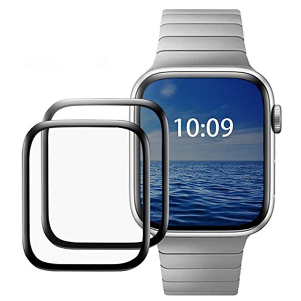 3D Full Glue Screen Protector for iWatch 4/5 40mm og 44mm Svart 40mm