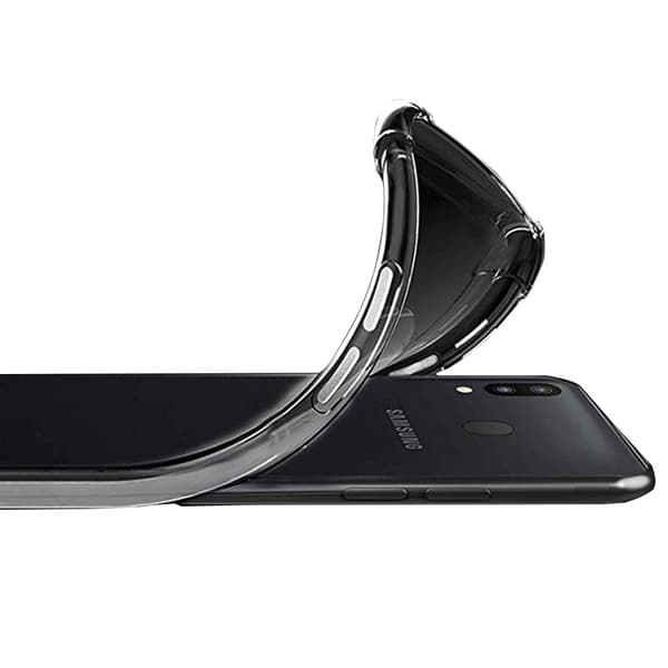 Samsung Galaxy A40 - Stilsikkert Ruff-Grip Cover Transparent